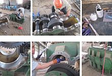 索雷现场修补轴承室磨损的工艺步骤