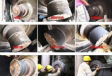 立磨拉杆机头轴承位修复如何现场操作